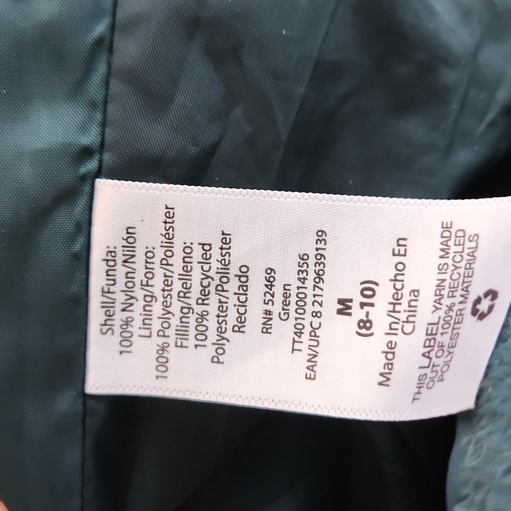 Time and Tru green packable puffer jacket - Picture 9 of 10